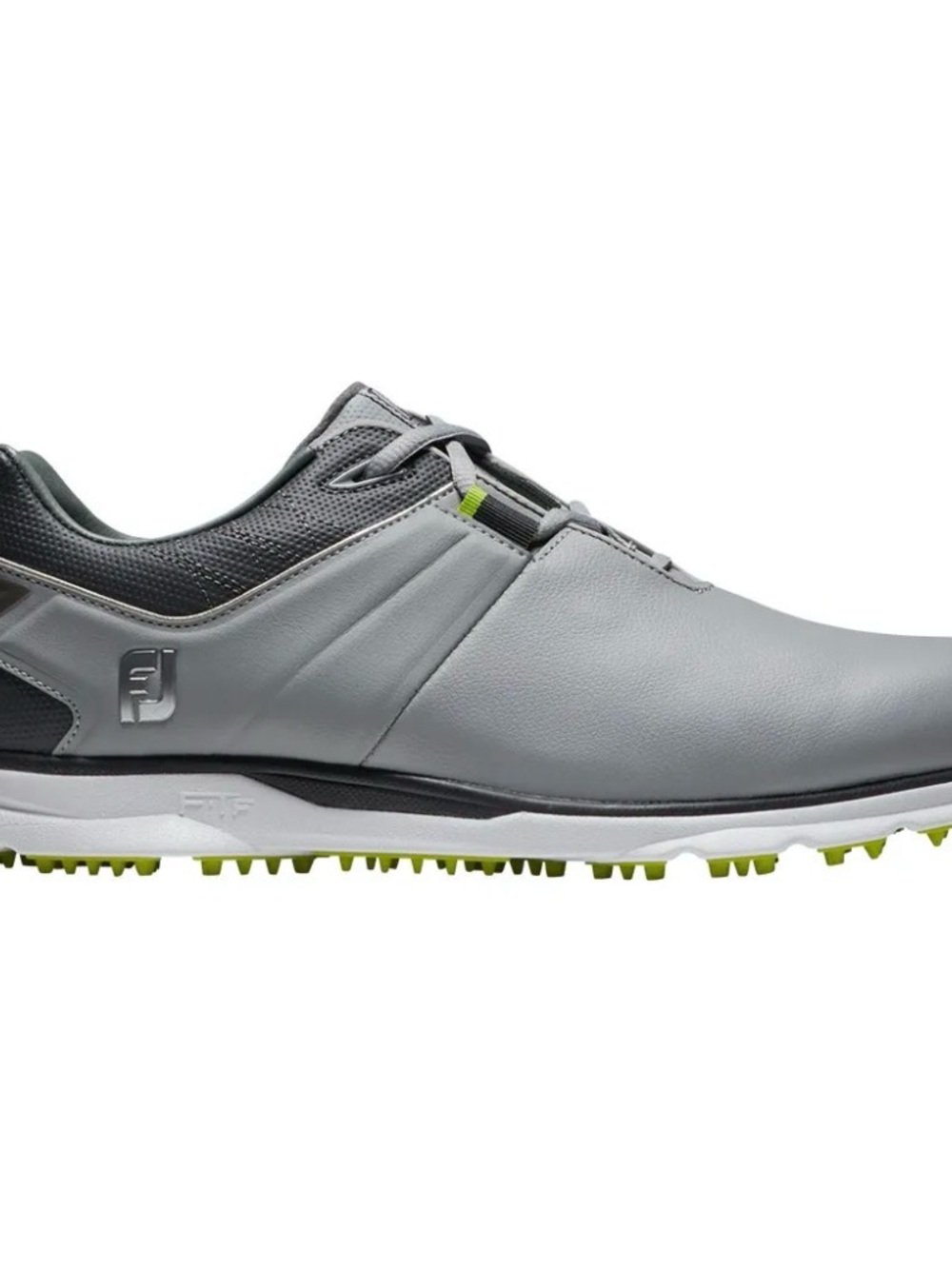 FootJoy Gray Waterproof Golf Shoe with Lime Green Accents- SL 53075